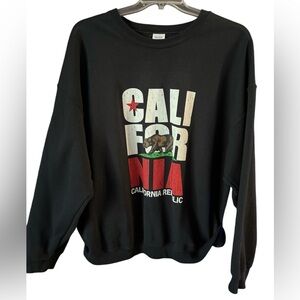 Gildan Black California Republic Sweatshirt